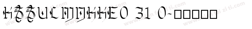 KSSULMNKKE0 31 0字体转换